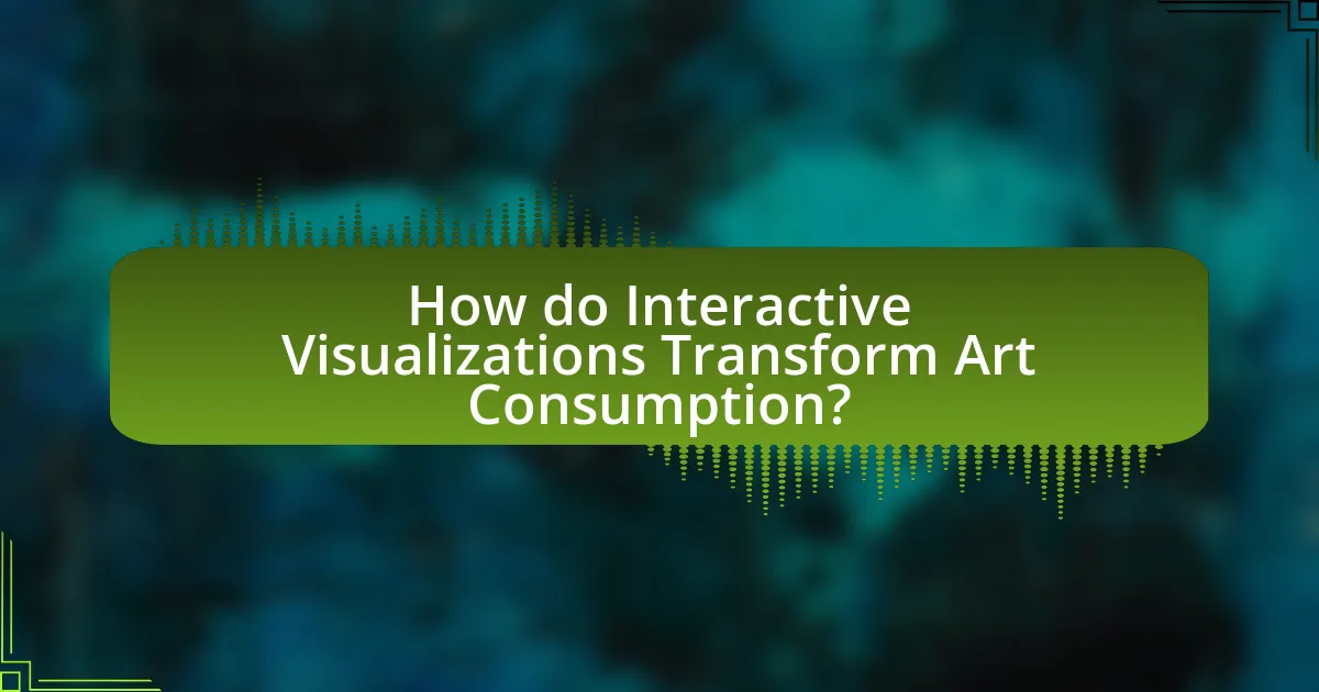 How do Interactive Visualizations Transform Art Consumption?